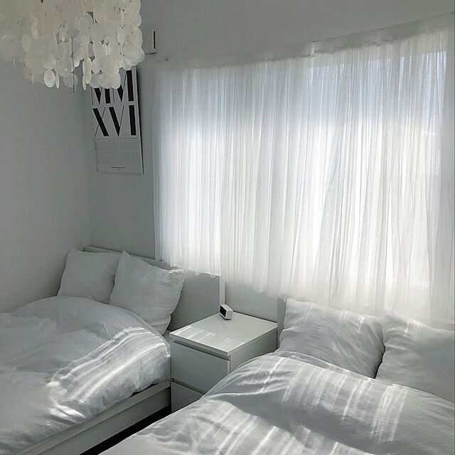 a.organizeのイケア-[IKEA/イケア/通販]LILL リル ネットカーテン1組, ホワイト【幅280x長さ250 洗えるレースカーテン 北欧 おしゃれ 明るい 】[A](c)(70171927)の家具・インテリア写真