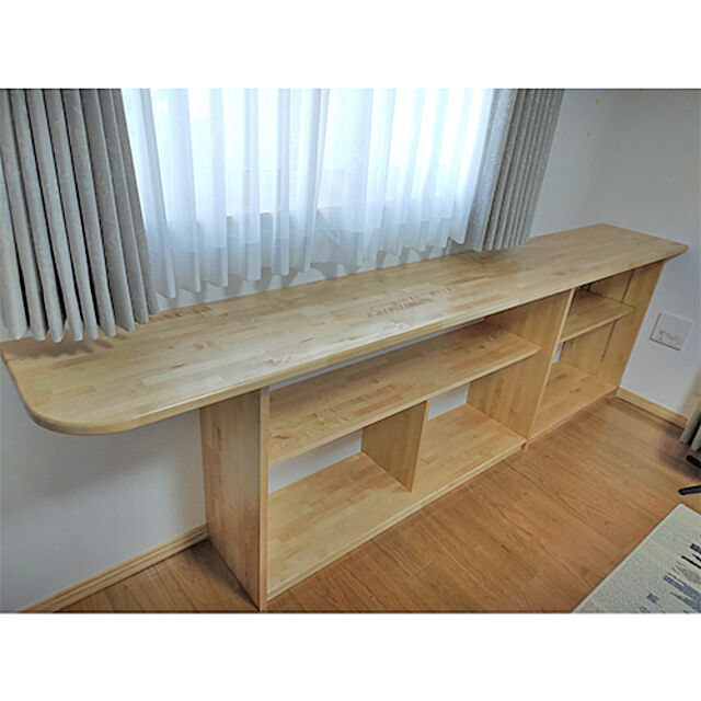 fujiihouseの-木材加工オプション【平面加工角落としカット】平面の角を内側に四角く切り欠く加工です。テーブル/カウンター/天板/棚板の家具・インテリア写真