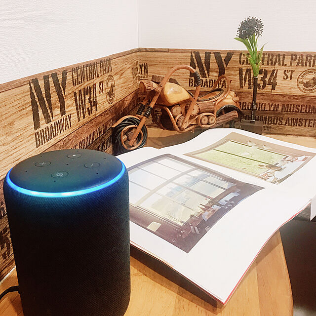 mamのAmazon-Echo (エコー) 第3世代 - スマートスピーカー with Alexa、ヘザーグレーの家具・インテリア写真