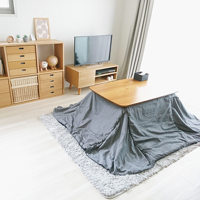 on_100kの-北欧家具風こたつテーブル　幅90cm長方形（ケニー9060）「KENNY」木製ウォールナット　シンプルモダンデザイン　ヴィンテージテイスト[k]の家具・インテリア写真