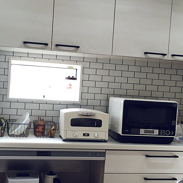 okanaの-グラファイトトースター おしゃれ パン焼き 食パン オーブントースター トースト 2枚焼き 山形パン AET-GS13B(W)/CAT-GS13B(G) アラジン Aladdin 【送料無料】の家具・インテリア写真