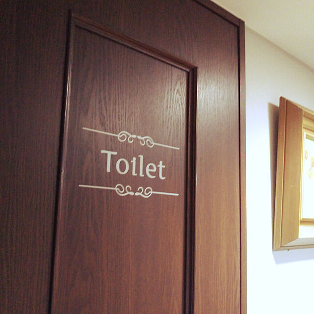 sabaのOrderCutSheet-カッティングステッカー ウォールステッカー トイレ シール ドア toilet 文字 案内 ステッカー トイレシール トイレットペーパー トイレ標識 マーク 表示の家具・インテリア写真