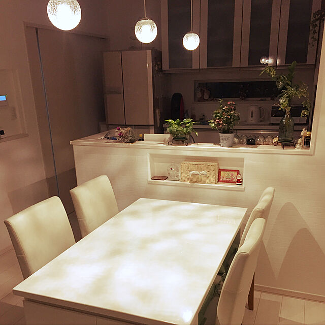 hiyoriのニトリ-ダイニングテーブル(クレア 135MBR 扉) の家具・インテリア写真