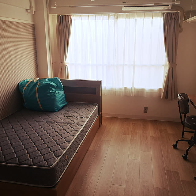 misumikimiのニトリ-棚・コンセント・引出し付収納シングルベッド(WN S) の家具・インテリア写真