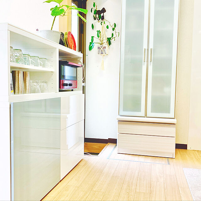 minu5656のニトリ-キャビネット( ポスティアN 60WH セット) の家具・インテリア写真