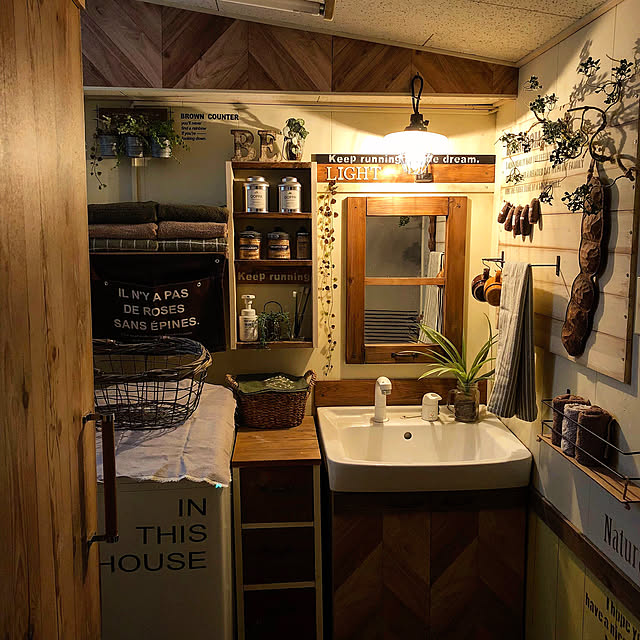 arch.to.meetの無印良品-オーガニックコットンストライプフェイスタオルセット／ライトブラウンの家具・インテリア写真