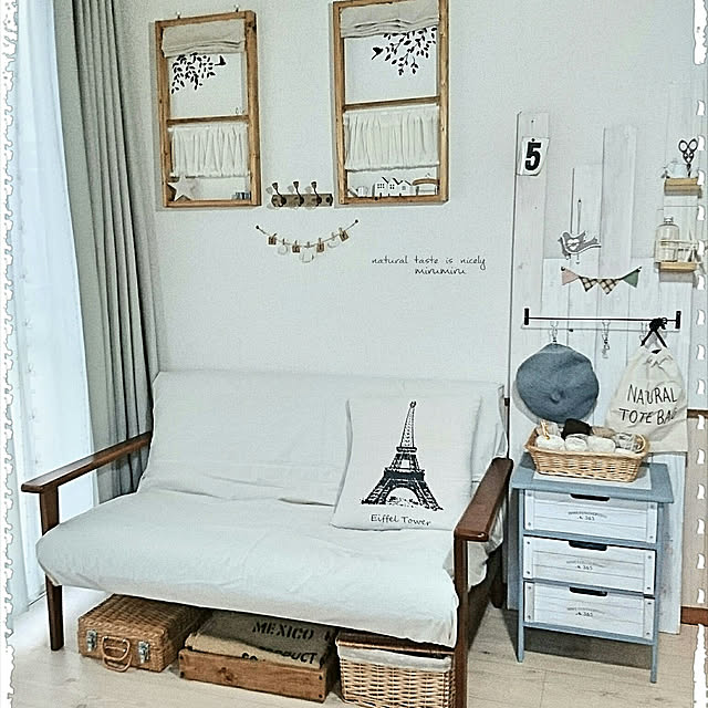 mirumiruの-salut!(サリュ) タイルトップチェスト ブルー系の家具・インテリア写真