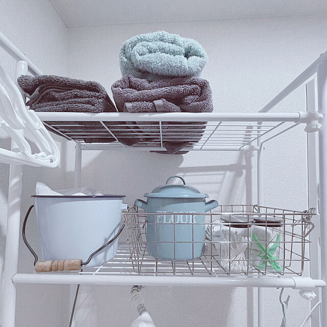 akoのカインズ-カインズ(CAINZ) 洗濯してもふんわり長持ちスリムバスタオル 120×34cm ホワイト タオルの家具・インテリア写真