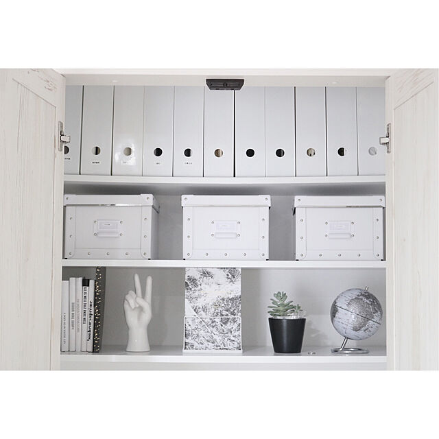 r.y0323__homeのイケア-【IKEA Original】FJALLA 収納ボックス ふた付き ホワイト 25x36x20 cmの家具・インテリア写真
