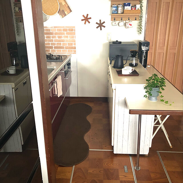 Nobbyの-【月間優良ショップ2024.3月】 キッチンマット 45×160 (3232+800) My Kitchen Style 形を選ぶ ピーナッツ ゆりかご ノーマル 滑りにくい 洗える アクリル イージーオーダー 全8色 日本製 送料込の家具・インテリア写真