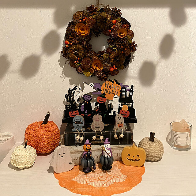 Yukidarumaの-salut!(サリュ) インテリア 【HALLOWEEN】かぼちゃと松ぼっくりのリース その他の家具・インテリア写真