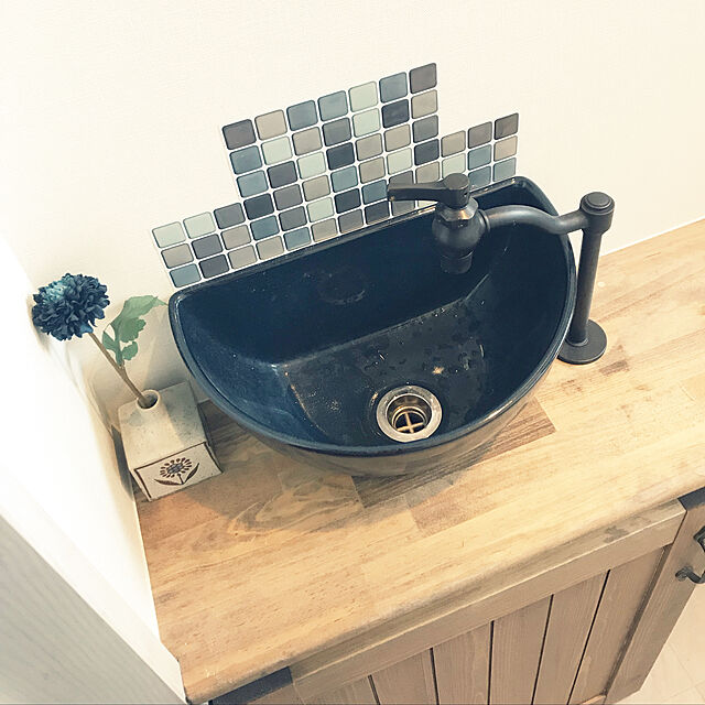Sachikoの-イブキクラフト ESSENCE 手洗器 E381040  手洗器 Sクレセント 青鈍(あおにび)の家具・インテリア写真