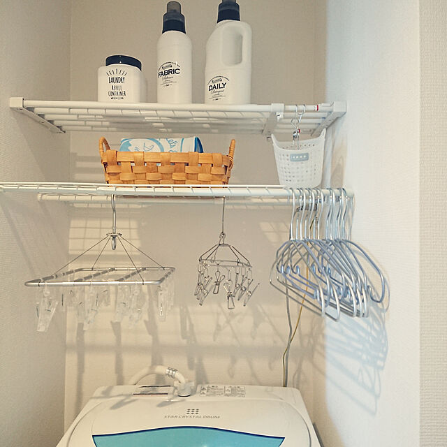 aicoの無印良品-アルミ洗濯用ハンガー・３本組の家具・インテリア写真