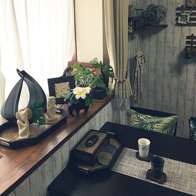 ronmaruのニトリ-クッションカバー(PD パームリーフ17)  『送料有料・玄関先迄納品』の家具・インテリア写真