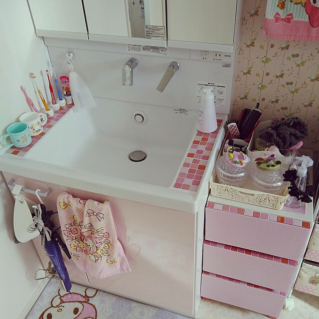 kawaiiouchi-labo.akiのアール-モザイクタイルシール （ モザイクタイル シート シール モザイク タイル キッチン 防水 DIY タイルシート ）の家具・インテリア写真