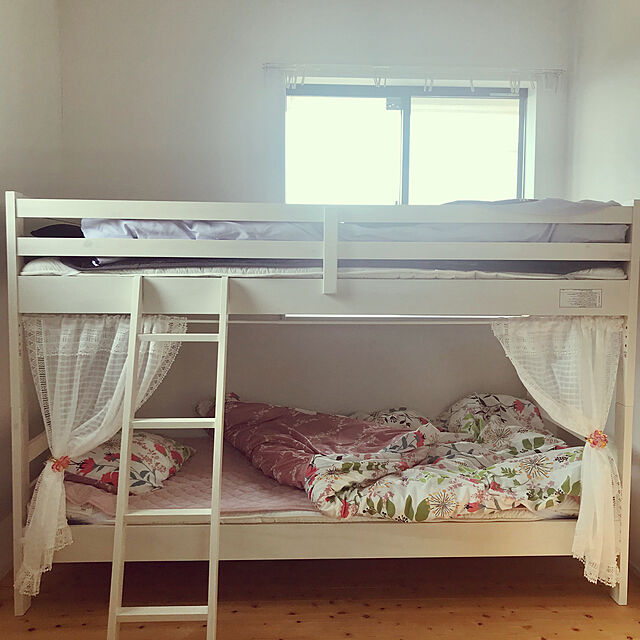violetのニトリ-2段ベッド(ドール WW 床板DB) の家具・インテリア写真