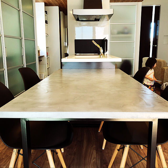 kumataの-オーダーメイド モールテックス ダイニングテーブル テーブル コンクリート ローテーブル センターテーブル モルタルの家具・インテリア写真