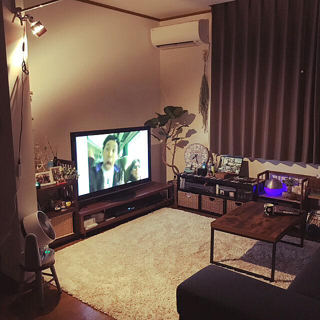 yukkki0610のニトリ-クリップライト(ウッドリング046UC DBR) の家具・インテリア写真