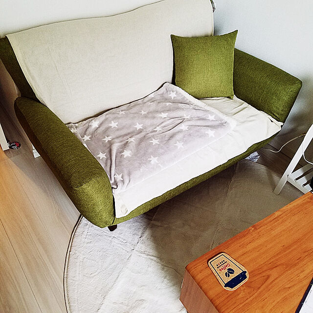 riのニトリ-布張りカジュアルソファベッド(Nクラウン YGR) の家具・インテリア写真