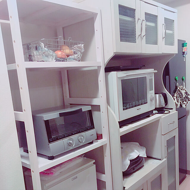 Edaの萩原-モダンなタイプの冷蔵庫ラック　ラック（ホワイトウォッシュ）　MCC-6043WSの家具・インテリア写真