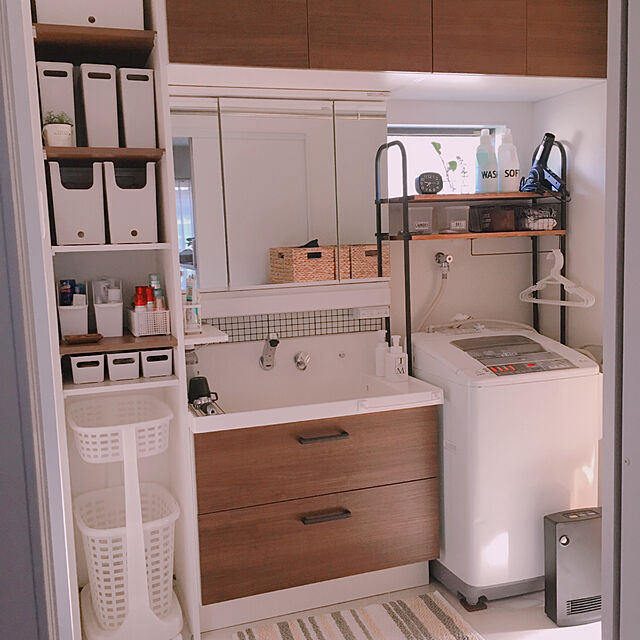 makiの-ホームストレージ　小物収納ケース　深型　Ｍ  ホワイト　8個セットの家具・インテリア写真