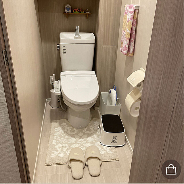 beauty0513の-トイレットペーパーホルダーカバー トイレカバー 洗える 来客 日本製 北欧 おしゃれ かわいいパシオン ペーパーホルダーカバー ブルー ベージュ グレーの家具・インテリア写真