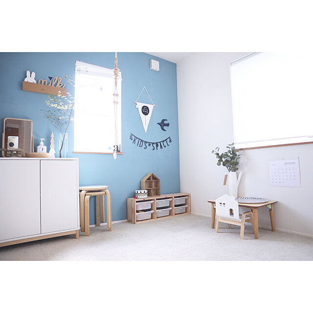___yoko.rtyのライフエフ-キッズ用 木製チェア おうちのこいす ホワイトの家具・インテリア写真