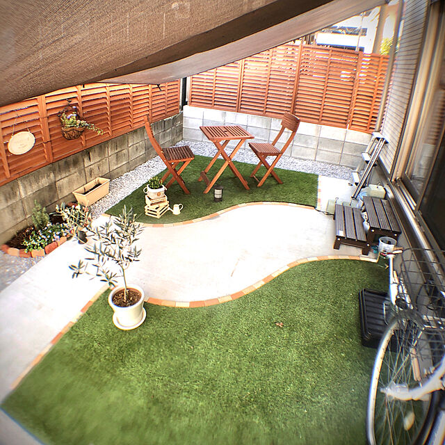 Kazukiのタカショー-タカショー MWF-02 ガーデン フォールディングテーブル3点セットの家具・インテリア写真