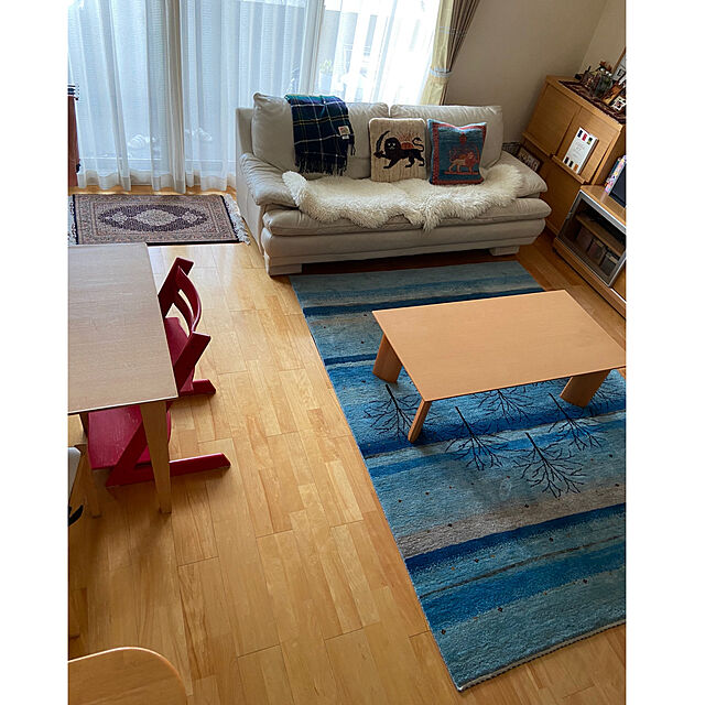ringonomiのイケア-LUDDE ムートンラグマット 羊革 IKEA イケアの家具・インテリア写真