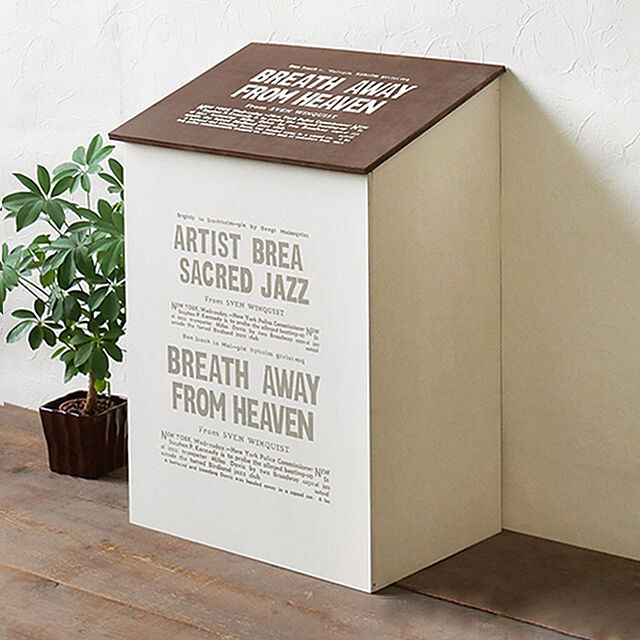 BREA-INTERIORのBREA-45L ゴミ箱 おしゃれ スリム ふた付き ダストボックス 木製 ごみ箱 BREAブレアの家具・インテリア写真