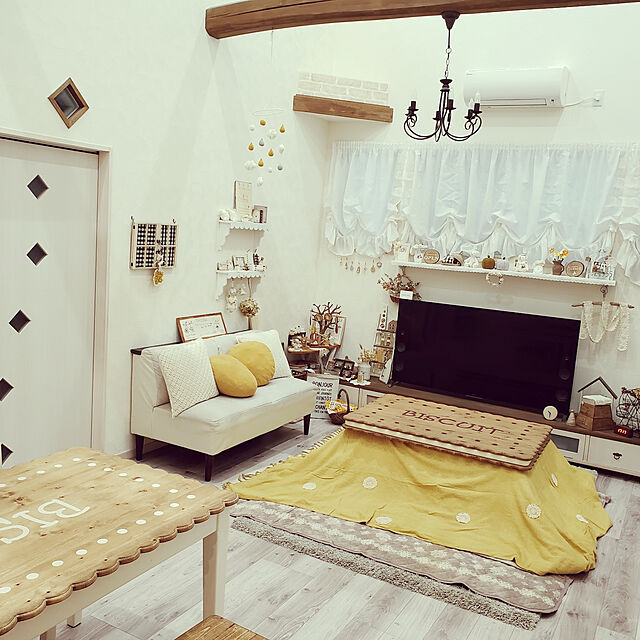 mio_ibu_1106のニトリ-モチモチクッション(MYE 40R) の家具・インテリア写真