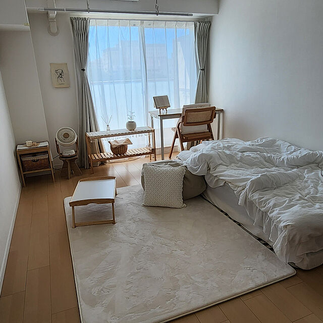 yukimidaifukuの-木製 オープンシェルフ オープンラック 2段 80cm パインラック 木製ラック ウッド 家具 おしゃれ 安い 多目的ラック 韓国家インテリア MONOMENTの家具・インテリア写真