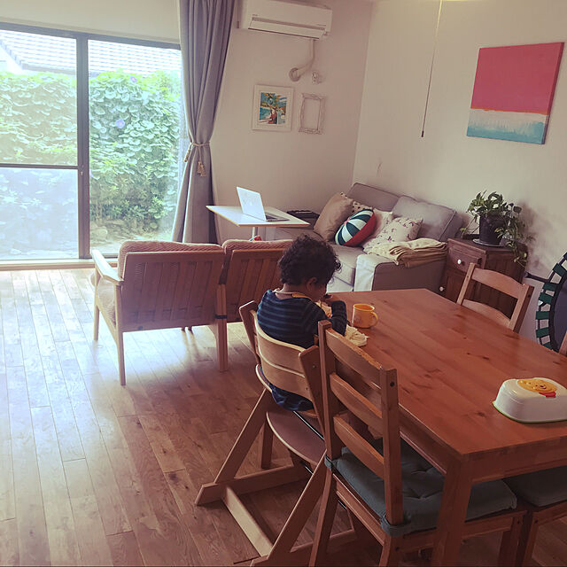KonomiUnoの-マルニ60オークフレームチェア1シーター・ナチュラル塗装シュプール・オレンジの家具・インテリア写真