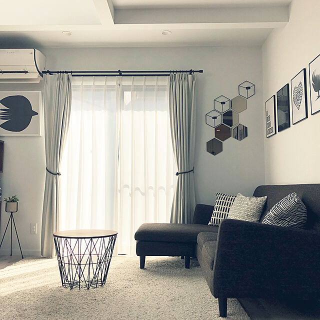 nacocoのイケア-IKEA/イケア　HONEFOSS　ミラー/鏡　サイズ：18x21cm　10ピースの家具・インテリア写真
