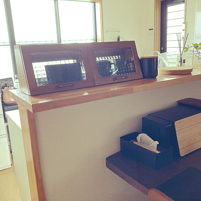 tのクロシオ-クロシオ スタンド付スパイスラック(幅60×奥行17×高さ20cm・ブラウン) KUROSHIO 34050 返品種別Aの家具・インテリア写真
