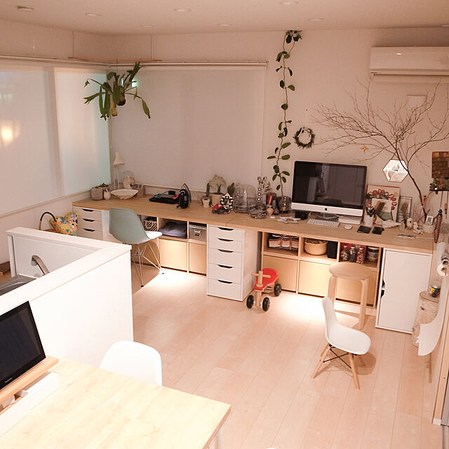 Katsuraの無印良品-無印良品 パルプボードボックス・スリム・3段/ベージュ 幅25×奥行29×高さ109cm 良品計画の家具・インテリア写真