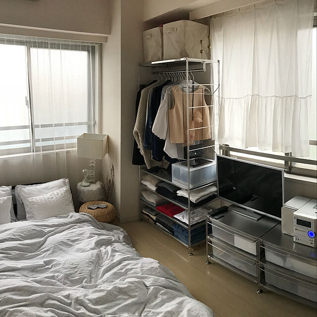 Mizukiの無印良品-ステンレスユニットシェルフ・ステンレス追加棚の家具・インテリア写真