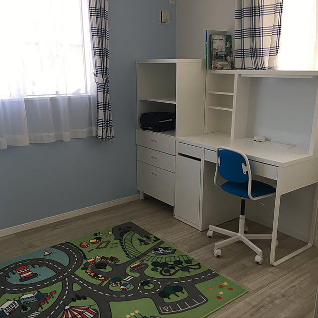 mi....のイケア-【IKEA -イケア-】STADSDEL -スタードスデル- ラグ マルチカラー キッズ/子供部屋用 130x133 cm 絨毯 カーペット (103.619.11)の家具・インテリア写真