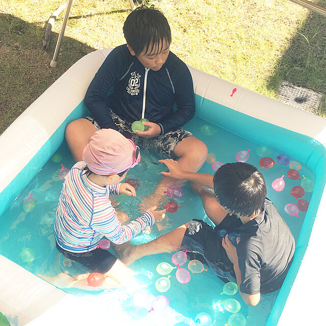 taksの-水爆弾 水風船 111個（3束X37）水を入れて投げ合う 暑い夏の水遊びに 子供のおもちゃ 60秒以内に一気に膨らませて縛る 【ハンドル部分の色ランダムです】の家具・インテリア写真