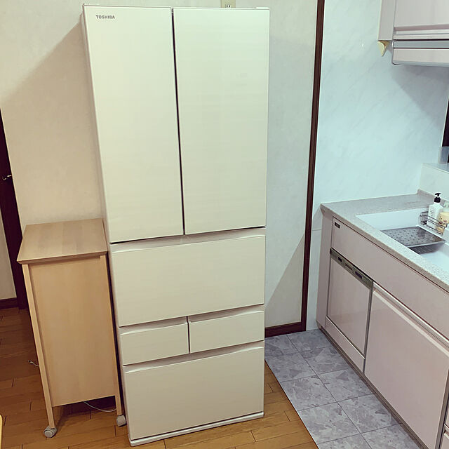 KYONの-東芝　TOSHIBA　冷蔵庫 VEGETA (ベジータ) FHシリーズ 6ドア フレンチドア 462L　GR-U460FH-EW グランホワイト（標準設置無料）の家具・インテリア写真