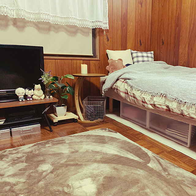 hirunekoの無印良品-無印良品 綿ワッフルケット・S/グレー×オフ白 140×200cm 82586916の家具・インテリア写真