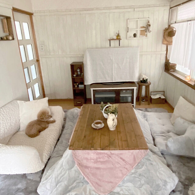 rookuのニトリ-アクセントカバー(ブルーム o-i) の家具・インテリア写真