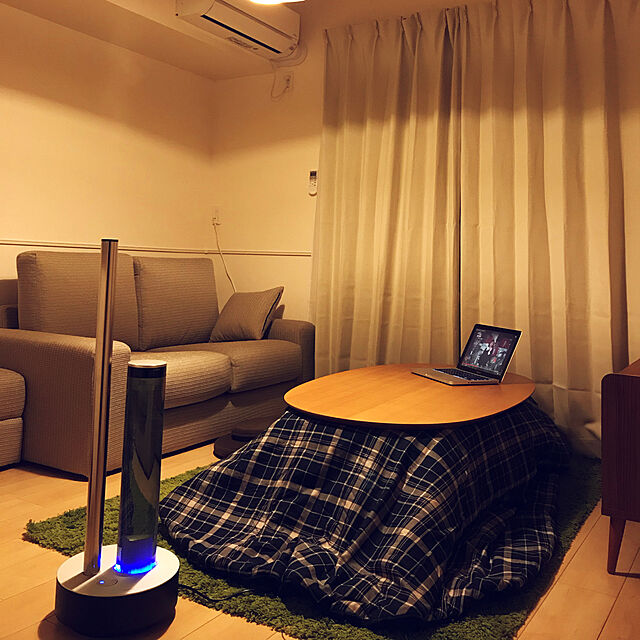 Yujiroのニトリ-ポケットコイル仕様の2人用ソファ(NポケットA1 KD YL-BE) の家具・インテリア写真