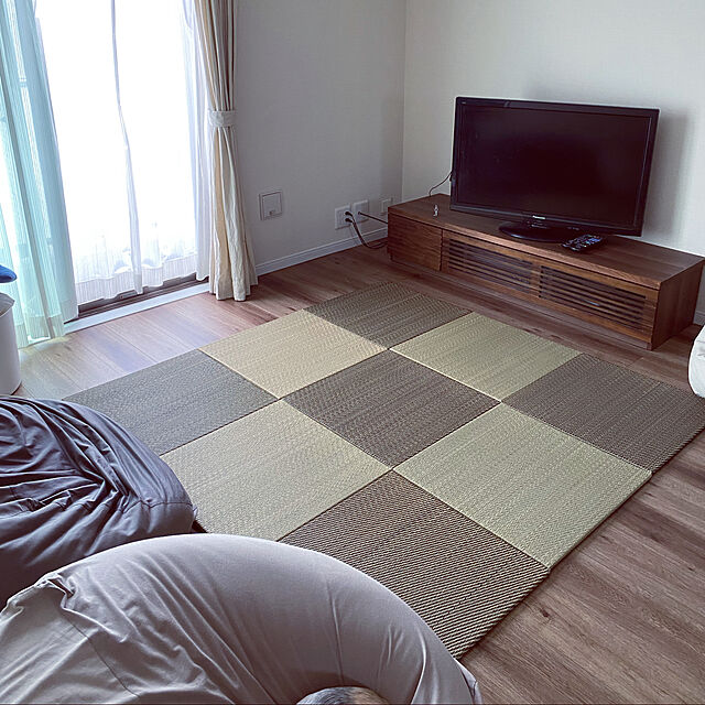 Rinaのニトリ-ユニット畳 2点セット(ユウガ f 82X82) の家具・インテリア写真