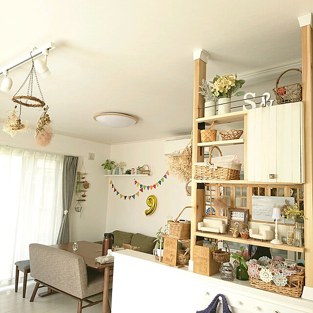 korokkoroのニトリ-遮光2級カーテン(レーナ グレー 100X190X2) の家具・インテリア写真