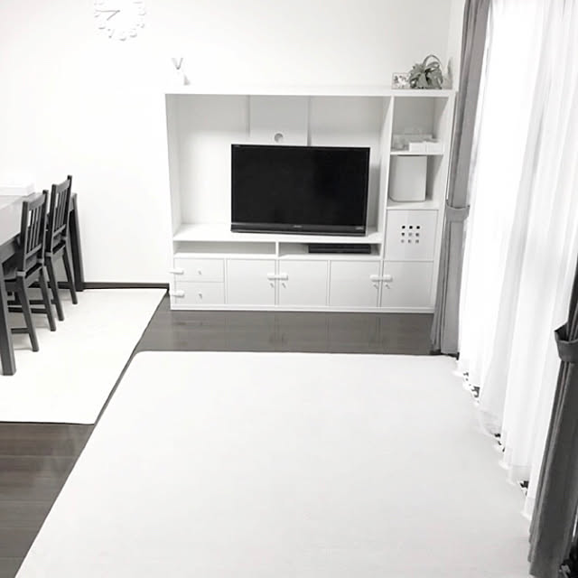 yuuiのイケア-(IKEA)LAPPLAND テレビ収納ユニット, ホワイトの家具・インテリア写真