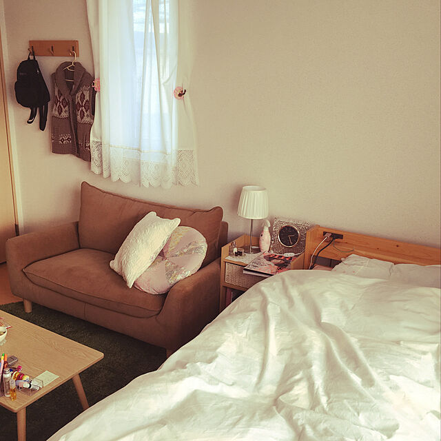 mattsuのニトリ-折りたたみテーブル ラポール(T90NA) の家具・インテリア写真