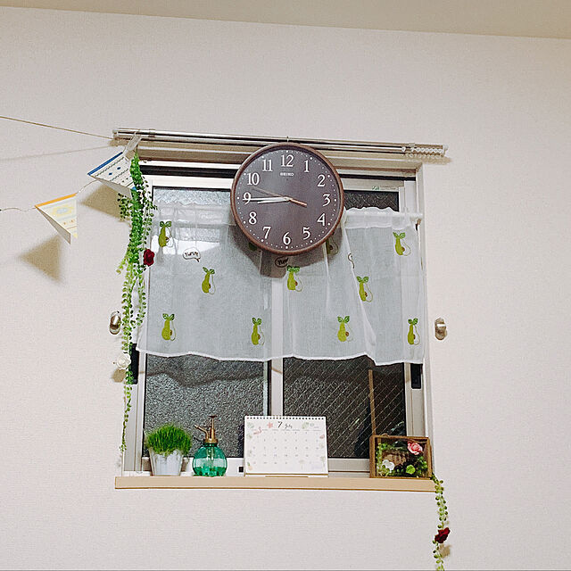 kokeのセイコークロック-セイコークロック(Seiko Clock) 掛け時計 ナチュラル 電波 アナログ 濃茶 木目 模様 直径300x45mm KX399Bの家具・インテリア写真