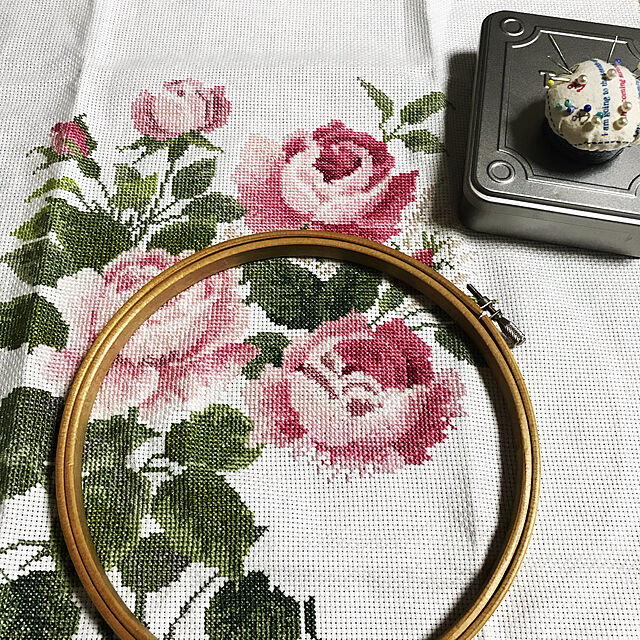 misakiの-Olympusクロスステッチ刺繍キット 7181「朝摘みのバラ」 ばら 薔薇の家具・インテリア写真
