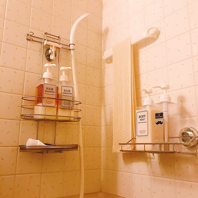 USAGiのFYPO-Fypo 浴室収納ラック ホルダー 改良 強力 吸盤 粘着固定 ステンレス 水切り キッチン お風呂 バス用品の家具・インテリア写真